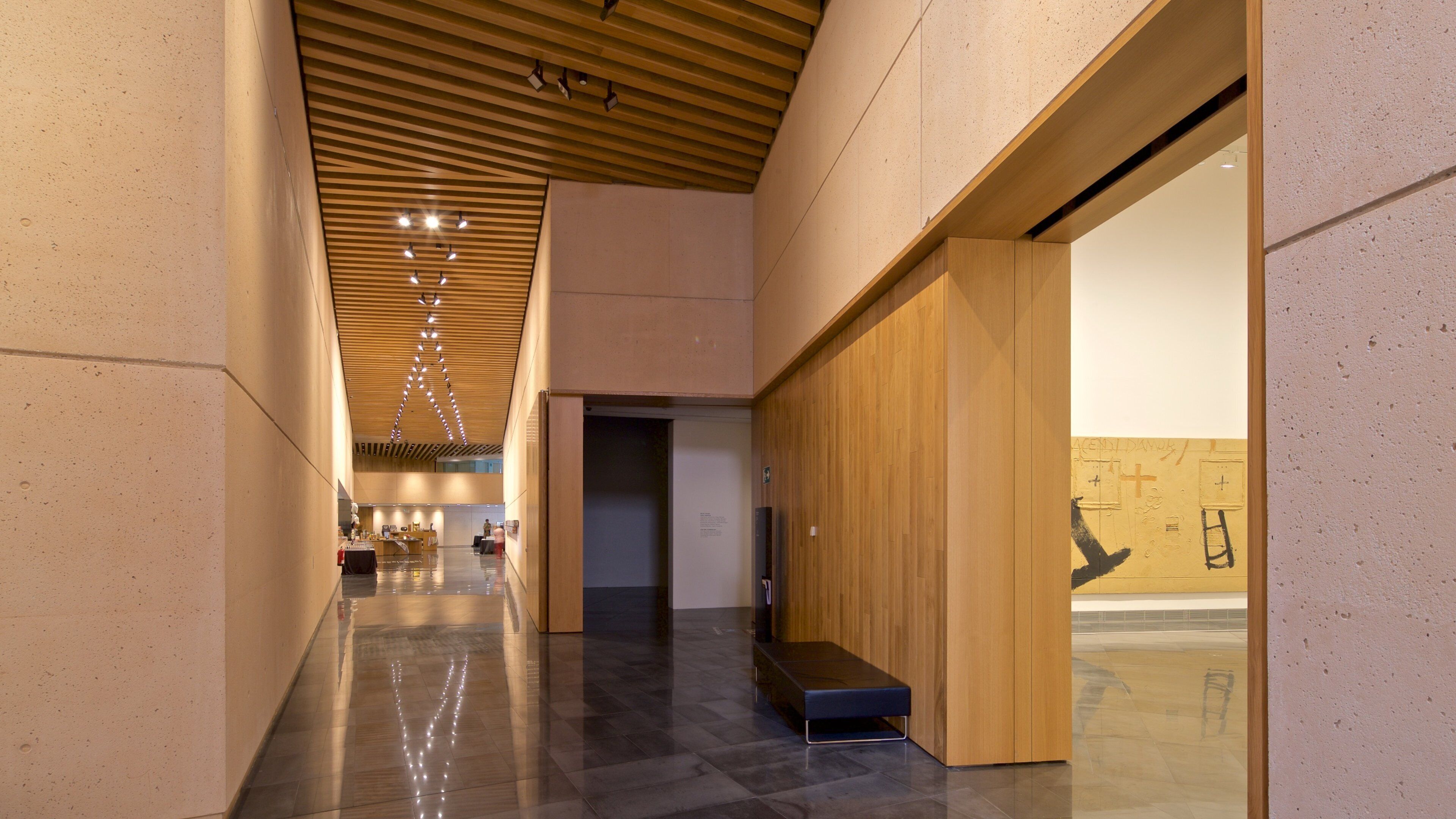 Pamplona featuring art and interior views