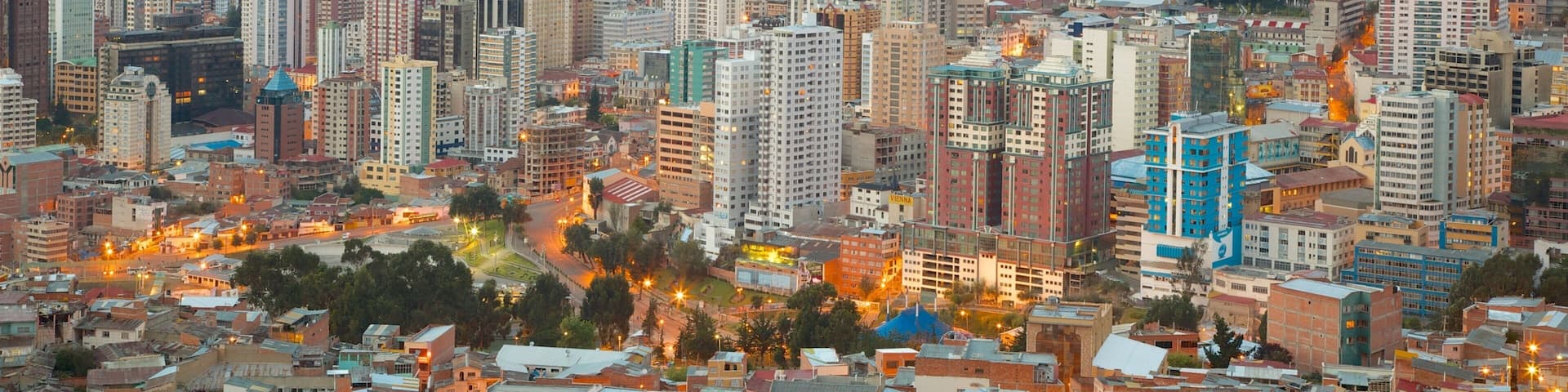 La Paz featuring a city and a high rise building