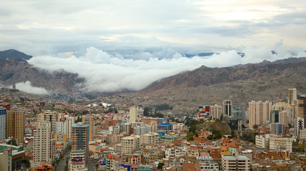La Paz featuring a city and mountains