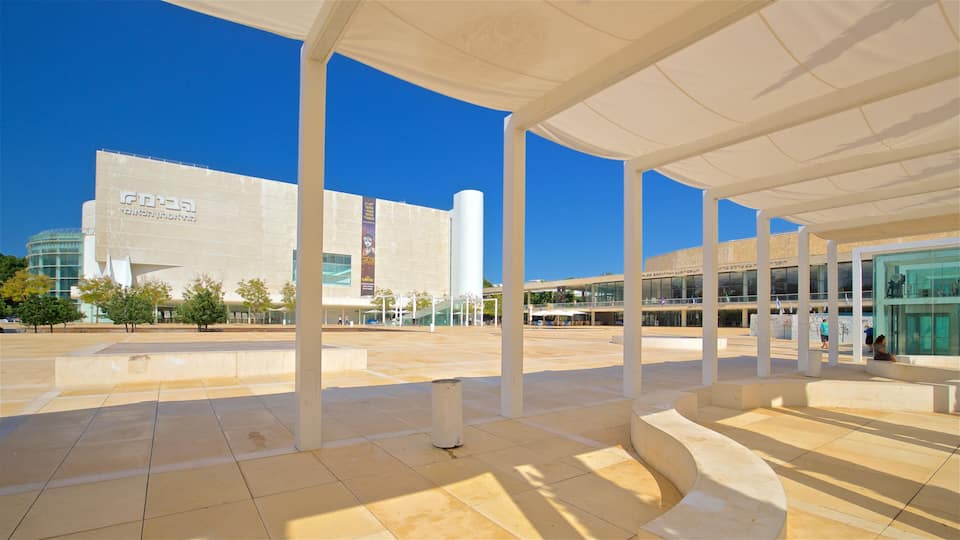 Tel Aviv featuring a square or plaza