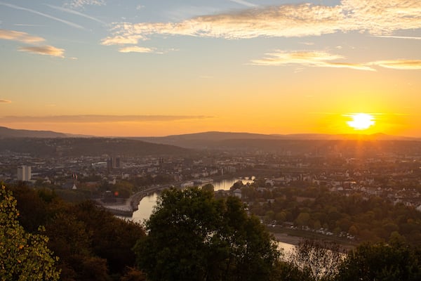 St Maarten and St Martin showing a city, landscape views and a sunset