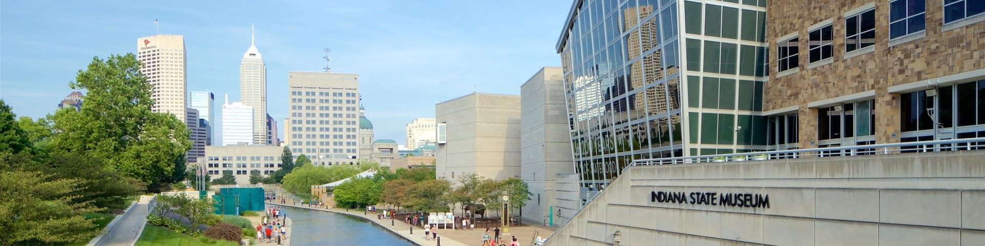 Central Canal which includes landscape views, a river or creek and a city