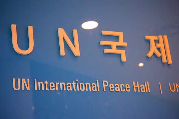 Busan mit einem Beschilderung