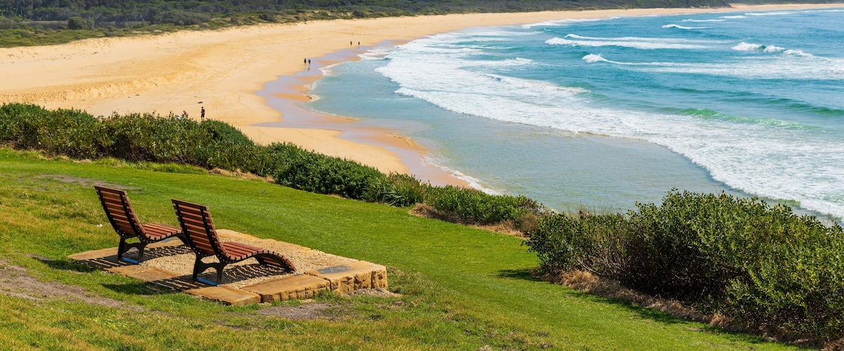Short Point Recreation Reserve which includes a park, a sandy beach and general coastal views