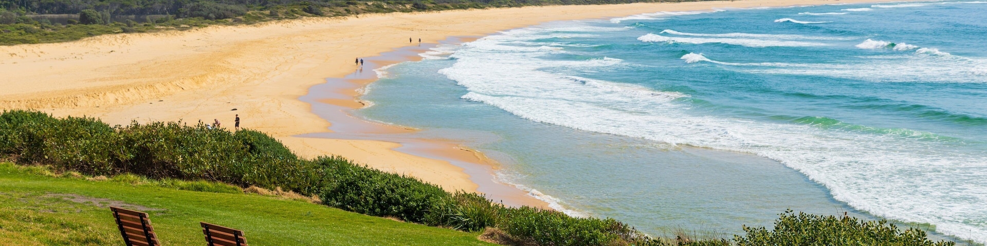 Short Point Recreation Reserve which includes a park, a sandy beach and general coastal views