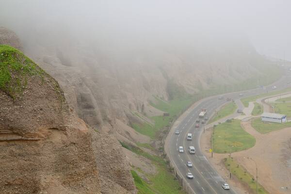 Lima which includes landscape views and mist or fog