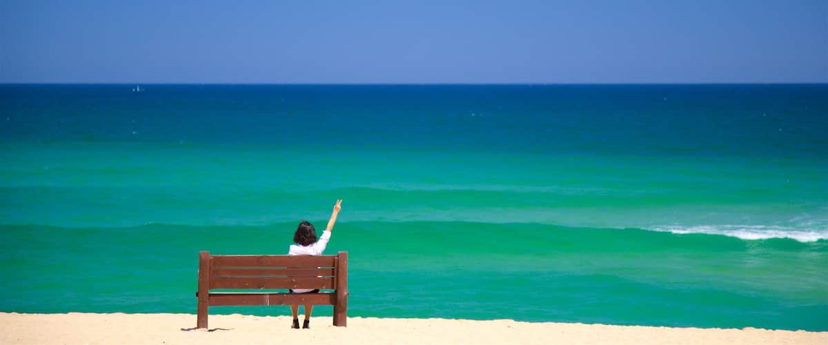 Gyeongpo Strand som viser udsigt over landskaber, en strand og udsigt over kystomrรฅde