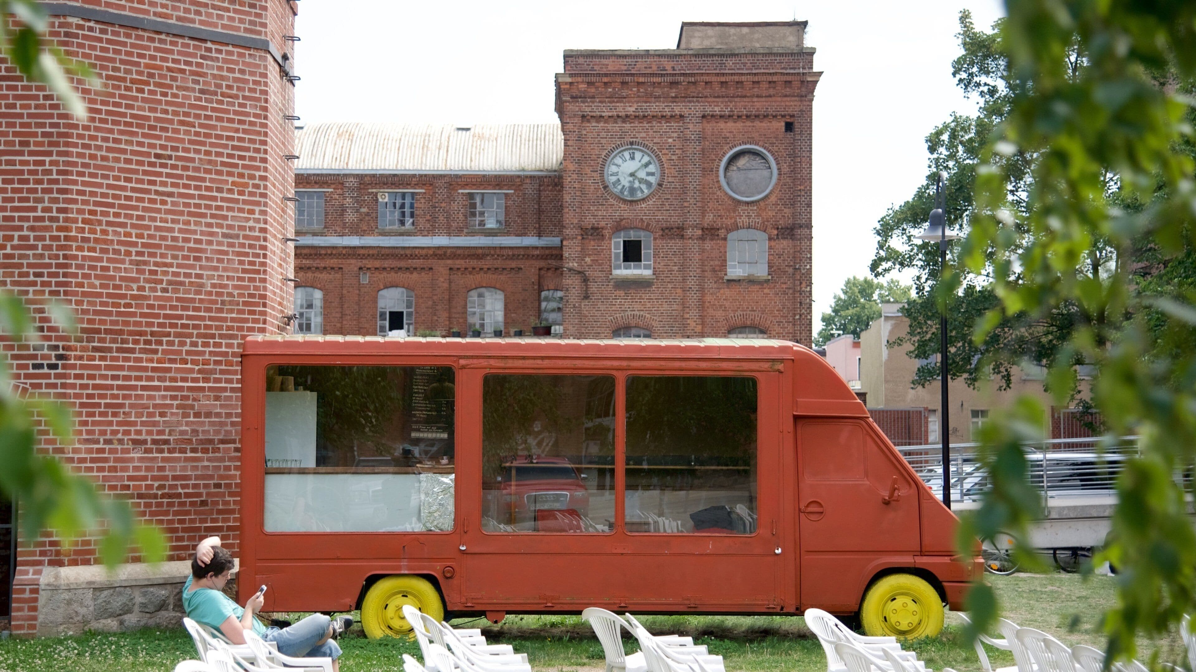 Leipziger Baumwollspinnerei featuring outdoor art