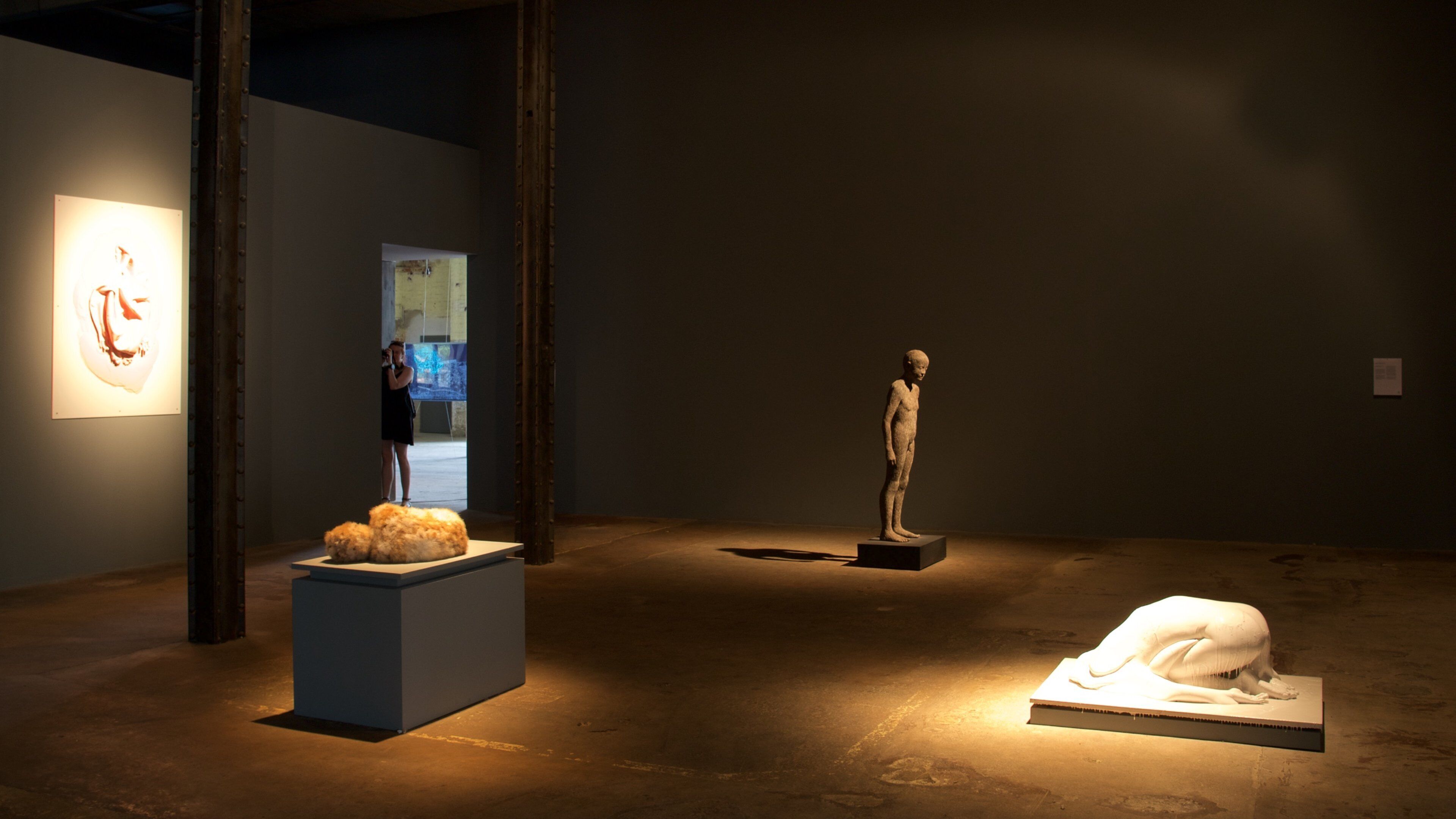 Leipzig featuring interior views and art