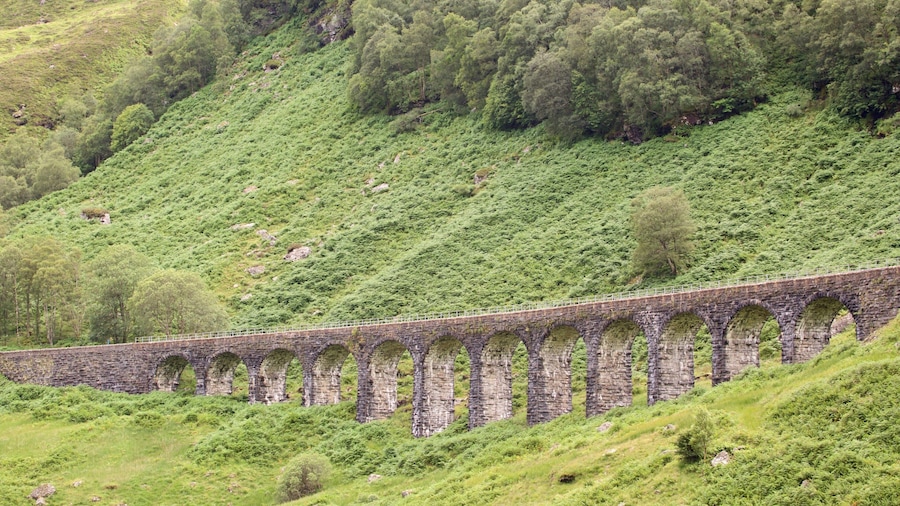 Lochearnhead which includes farmland, heritage elements and a bridge