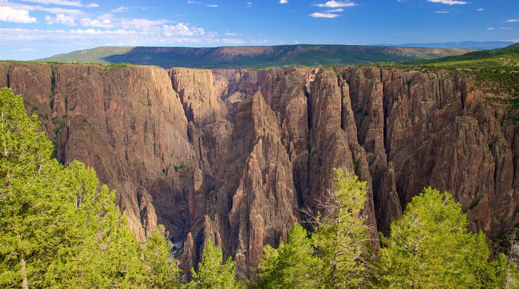 Gunnison Point which includes a gorge or canyon and landscape views