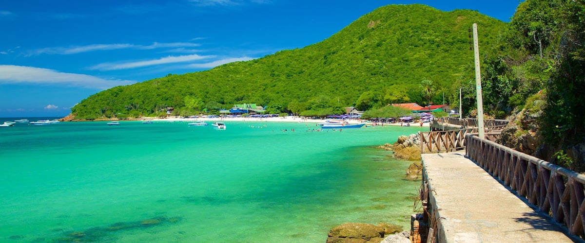 Koh Lan featuring general coastal views and mountains