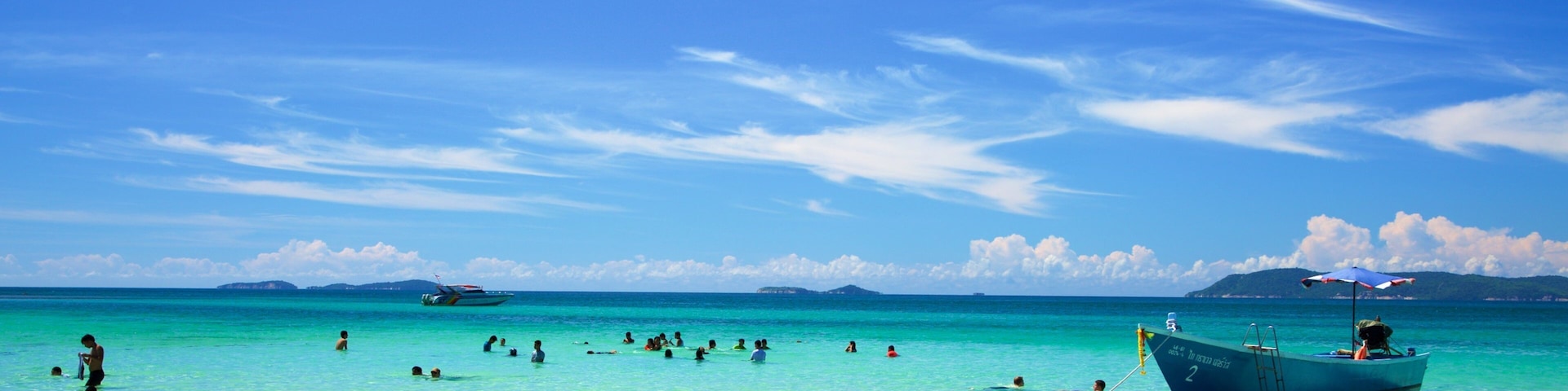 Koh Lan featuring boating and general coastal views