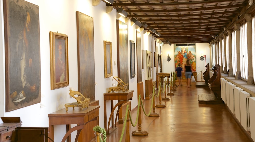 San Marino which includes interior views