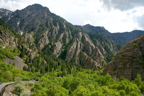 Salt Lake City montrant scènes tranquilles et gorge ou canyon