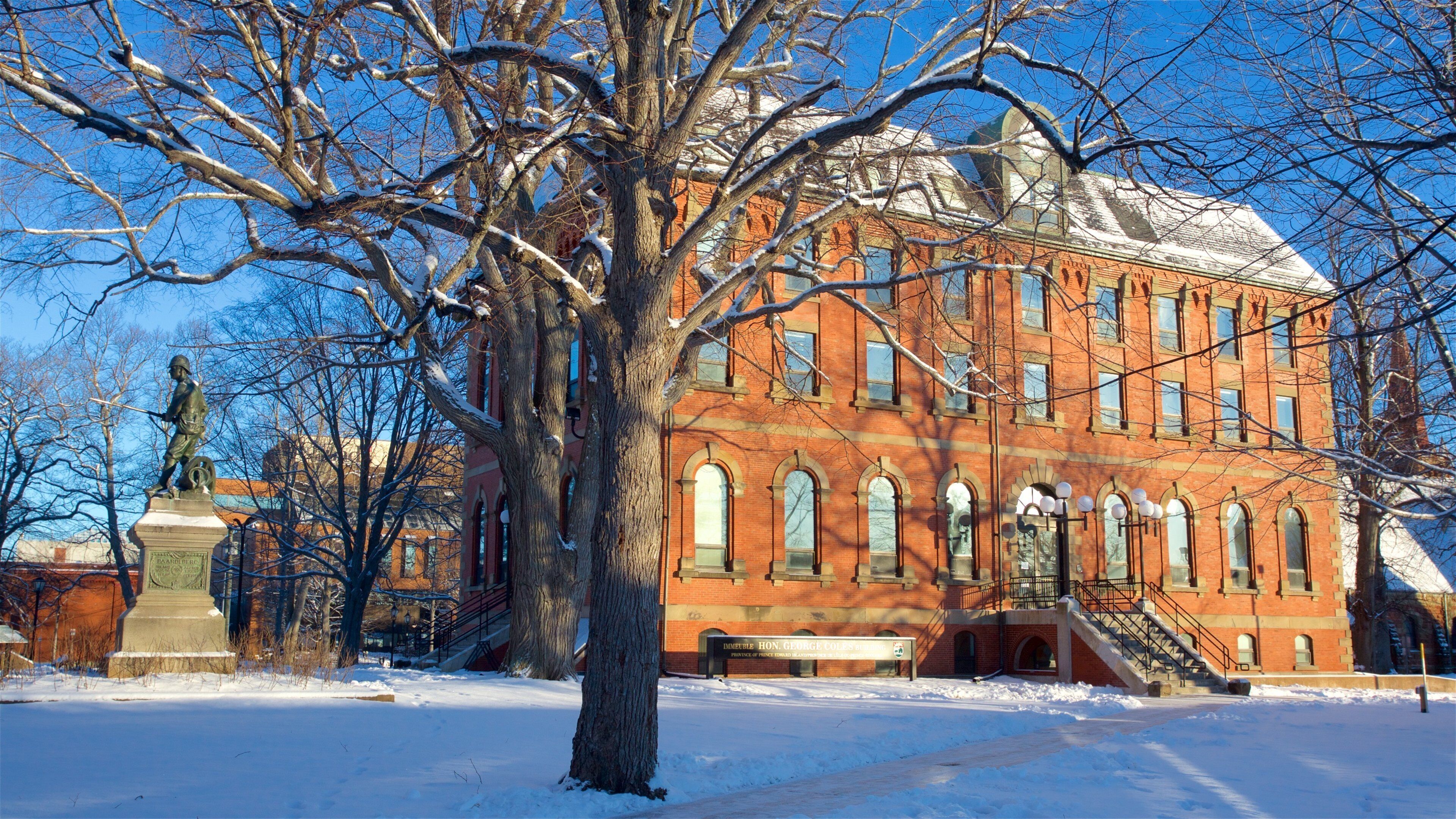Charlottetown caracterizando neve