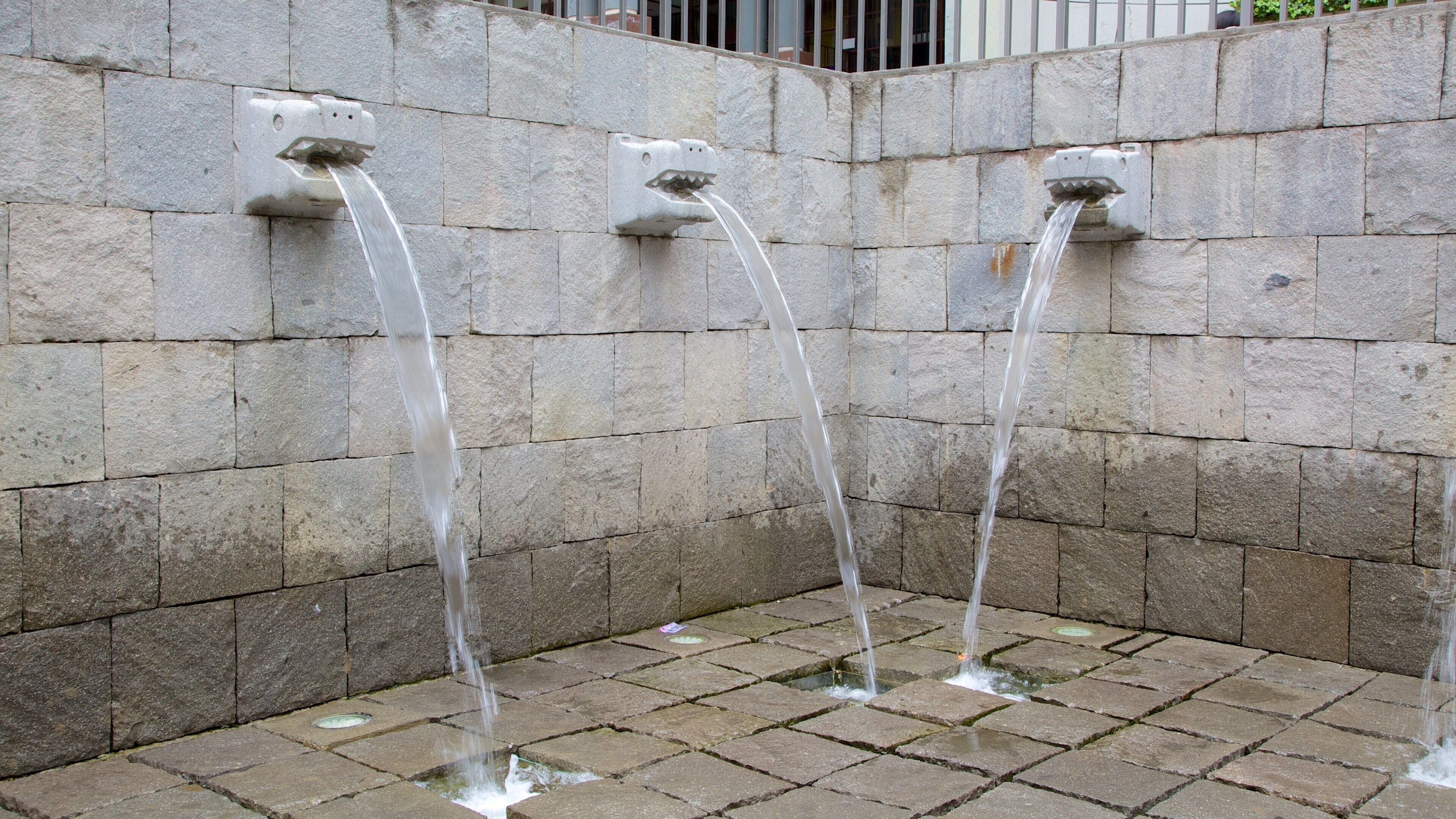 La Paz featuring a fountain