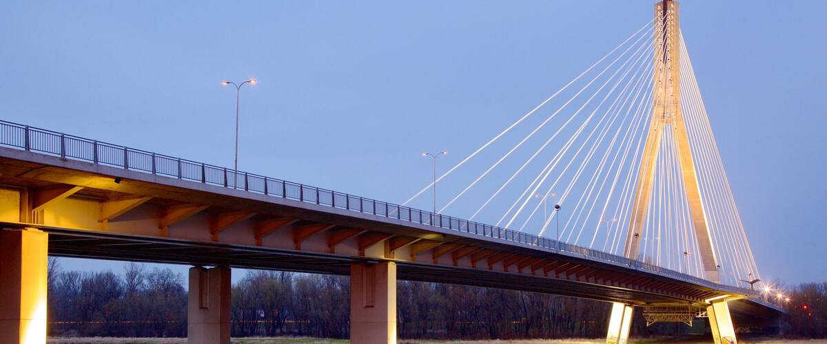 Varsavia mostrando fiume o ruscello e ponte