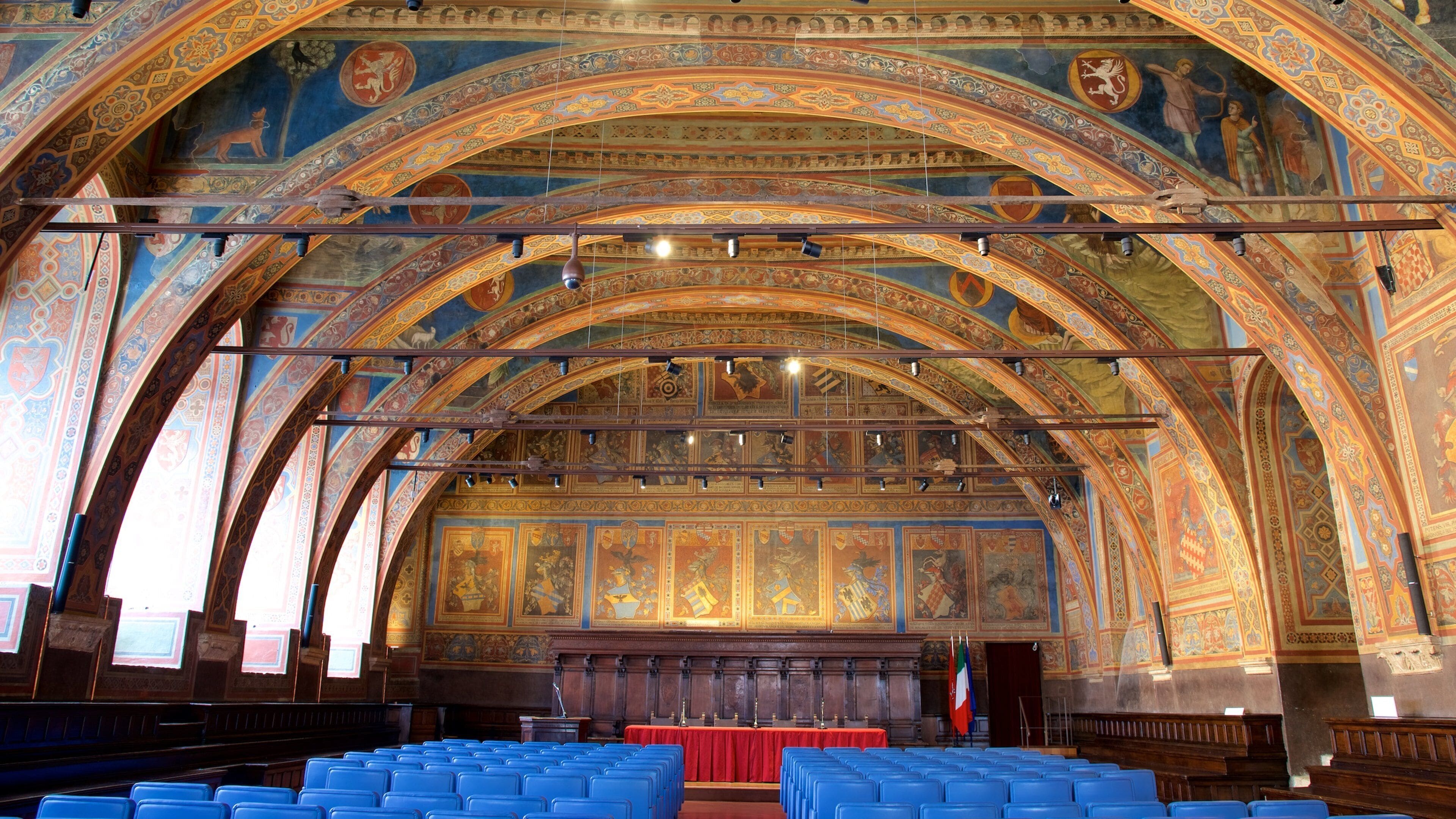 Perugia som viser innendørs og historisk arkitektur