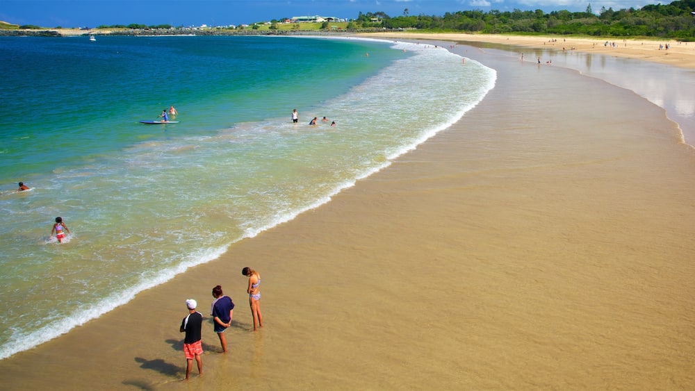 Coffs Harbour which includes a beach, general coastal views and swimming