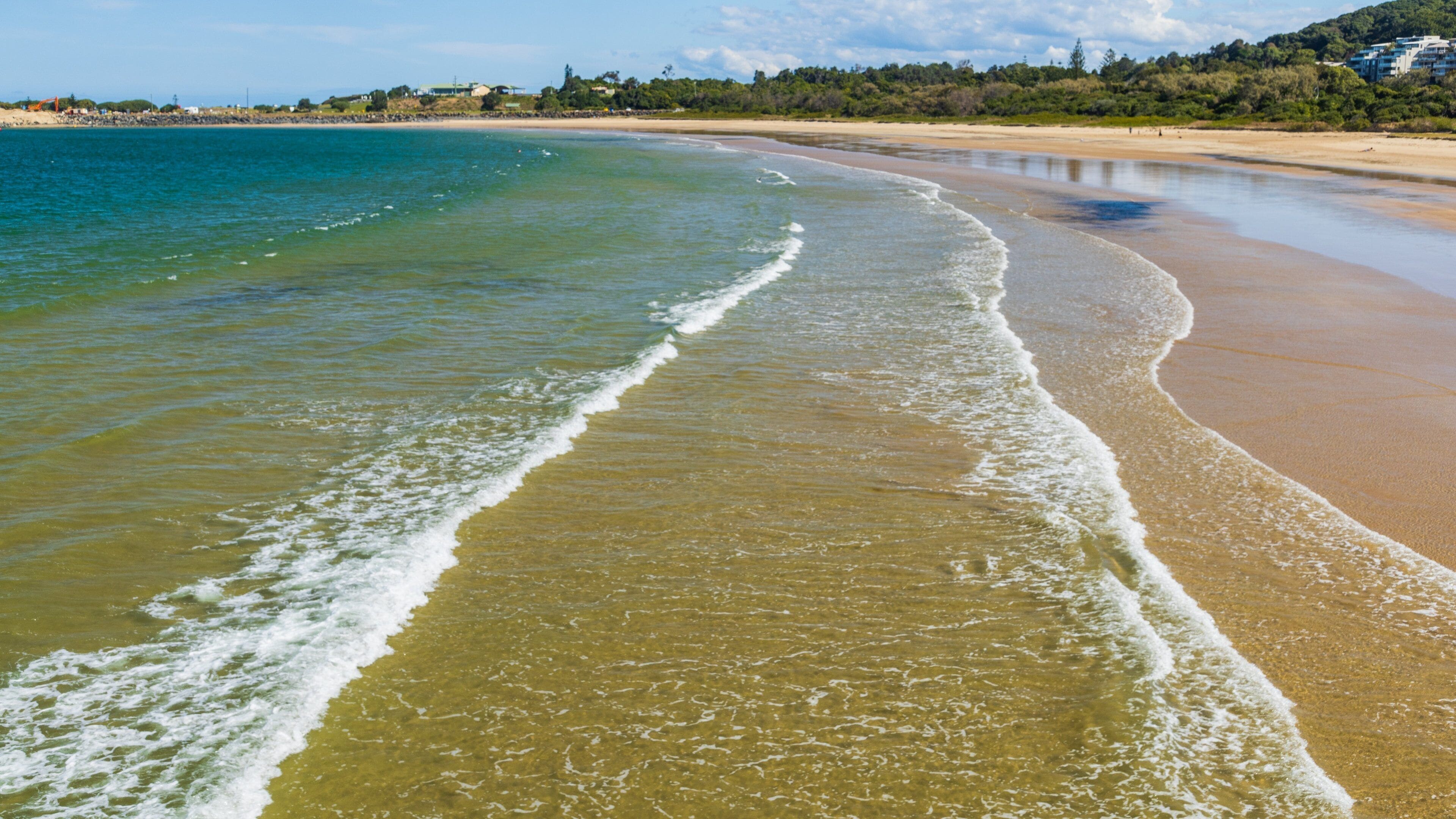 Jetty Beach featuring a sandy beach and general coastal views