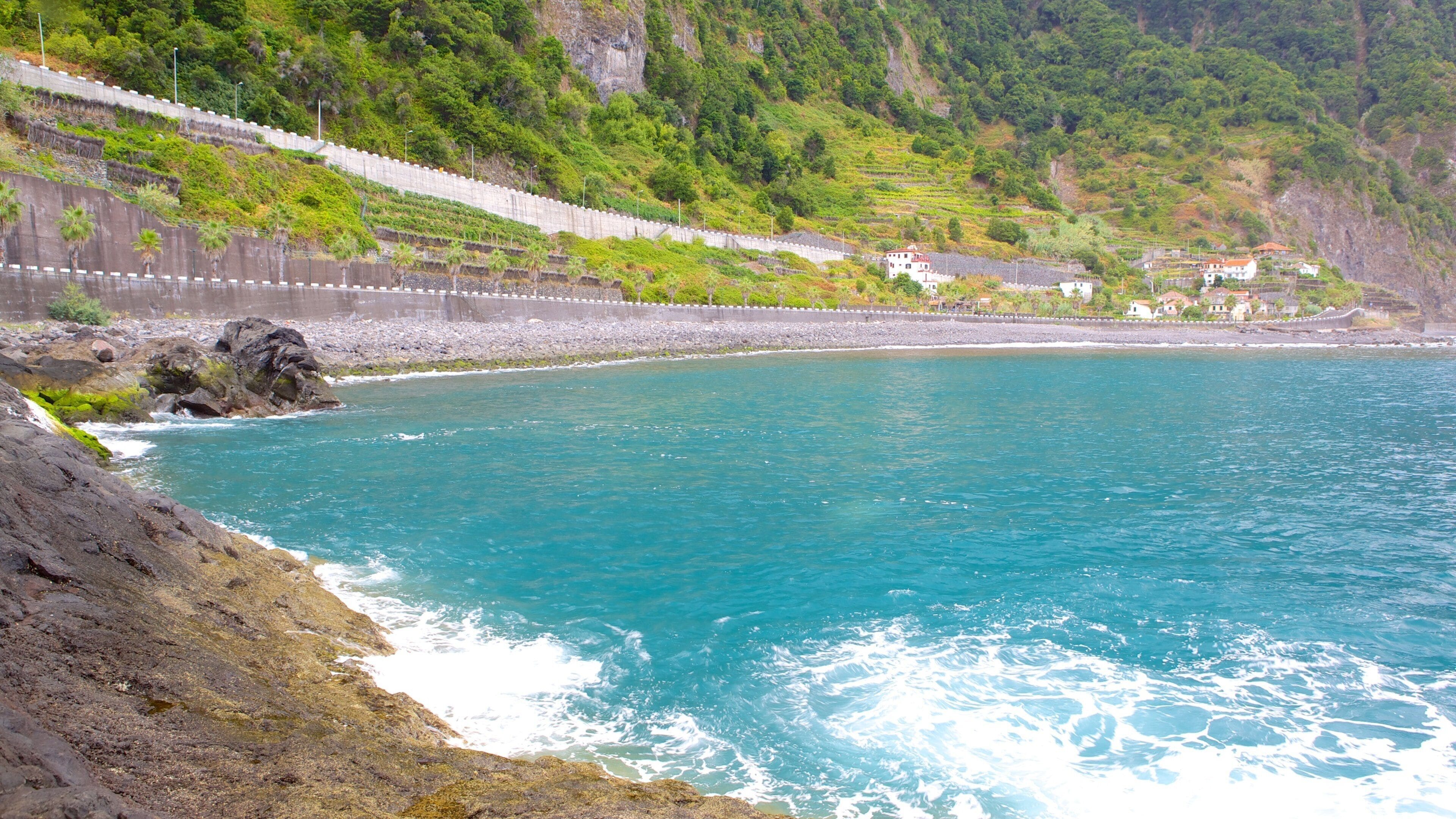 마데이라 섬 을 특징 암석 해안선