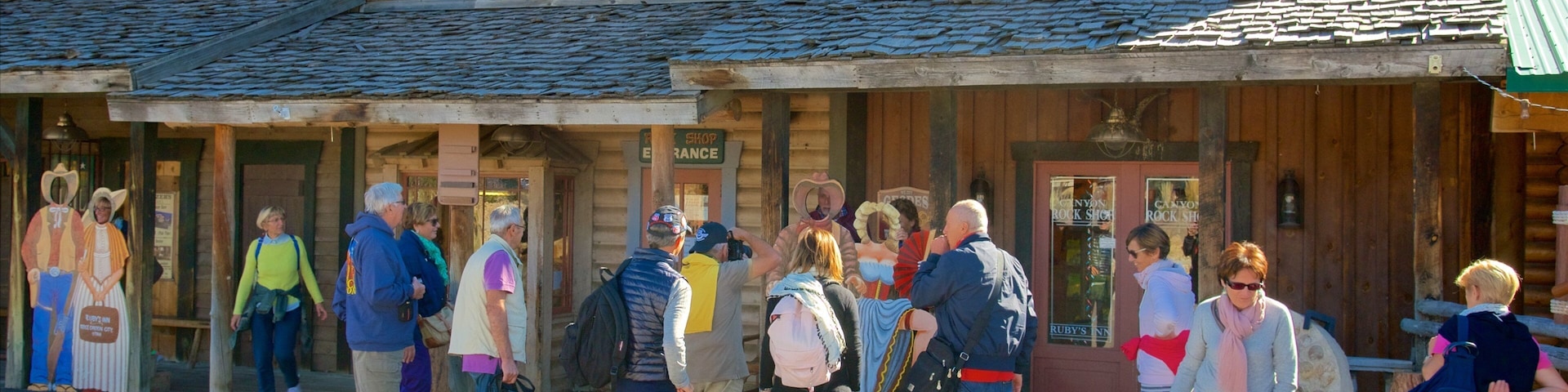 Southwestern Utah - Bryce Canyon featuring signage, tranquil scenes and street scenes