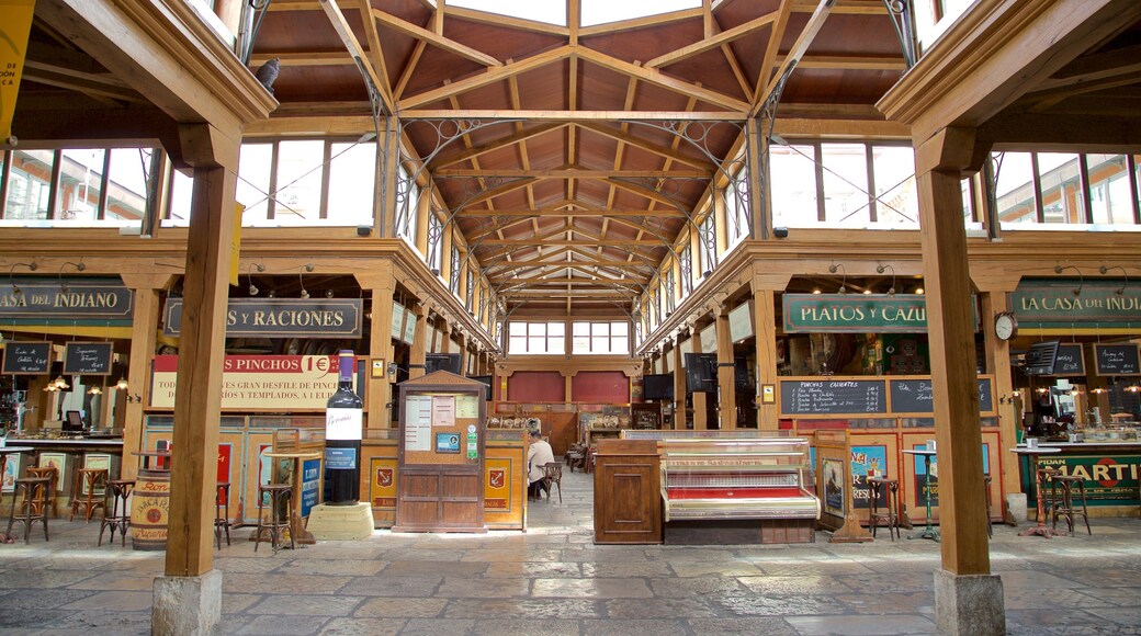 Santander which includes markets, a bar and interior views