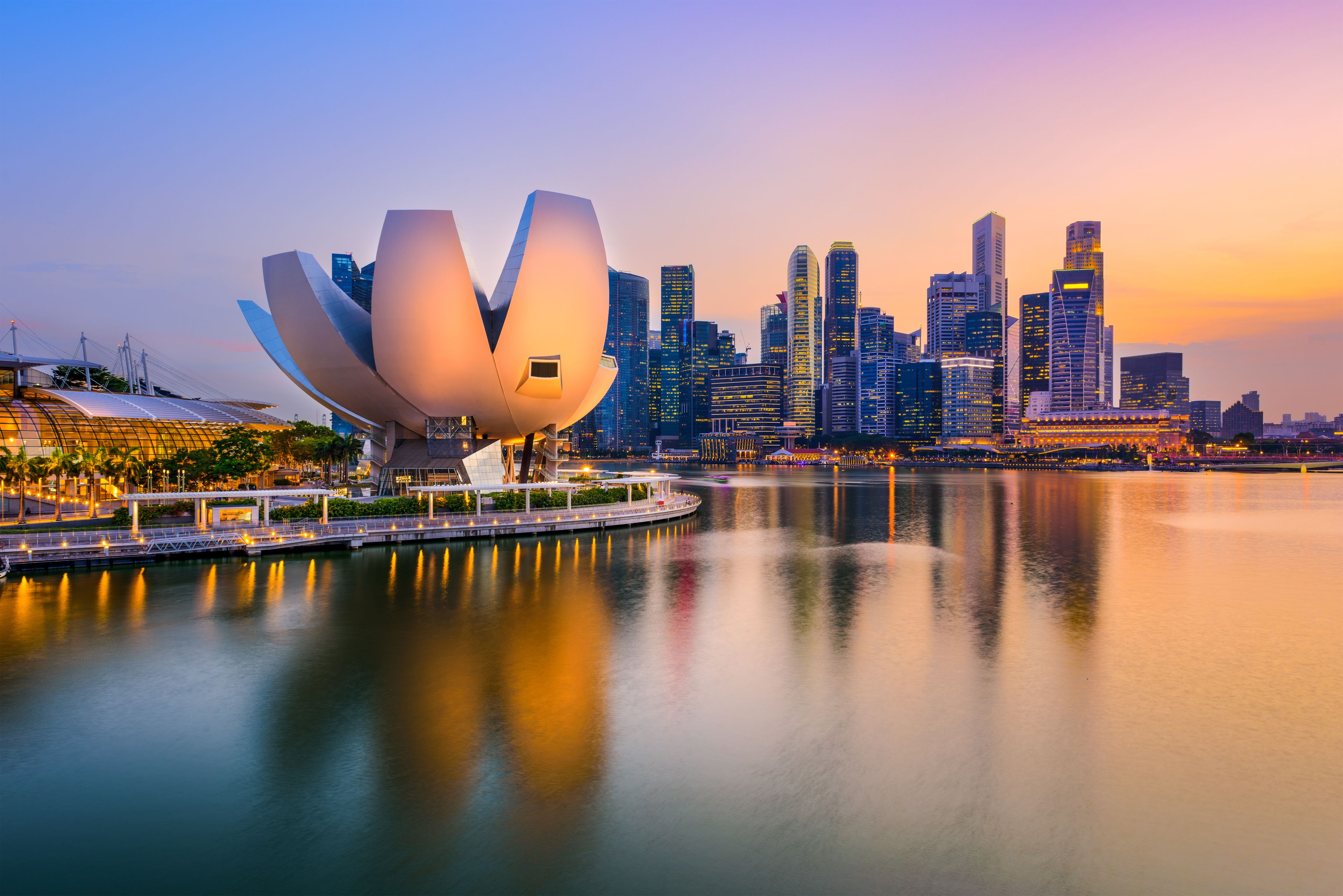 Singapore Skyline at Dusk