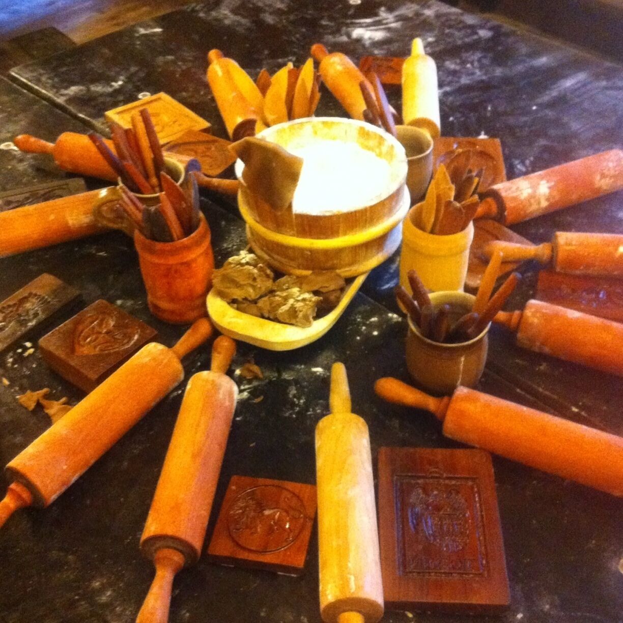 Baking some awesome gingerbread in Muzeum Piernika in Torun