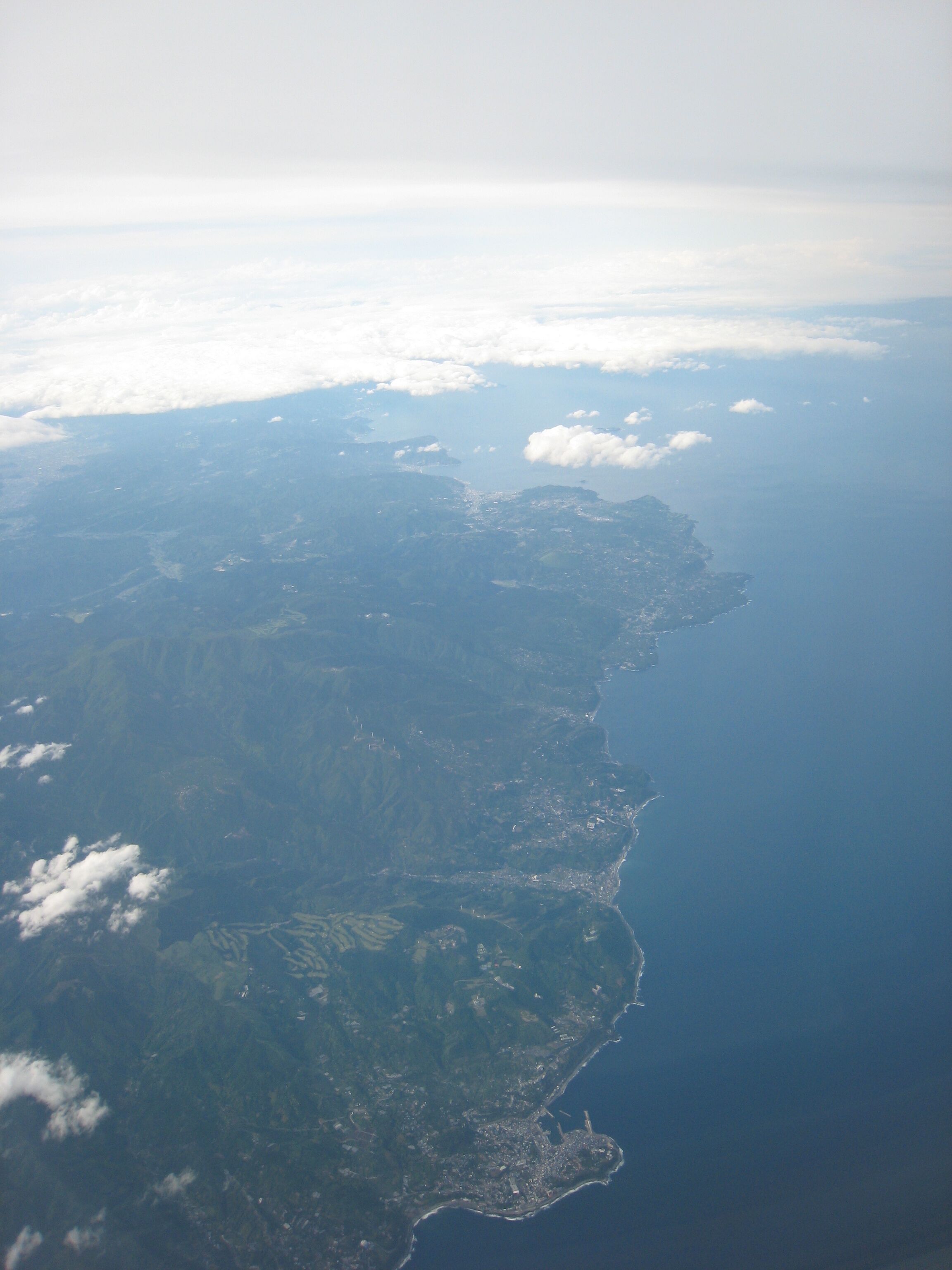 Sagami Bay(East Izu)相模湾(東伊豆),Shizuoka(Japan) from Airplane(航空写真)