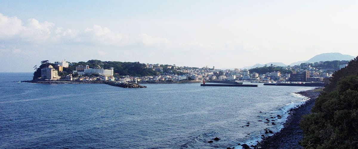 Inatori port & Inatori hot spring resort is located in Higashiizu town, Shizuoka prefecture, Japan.
