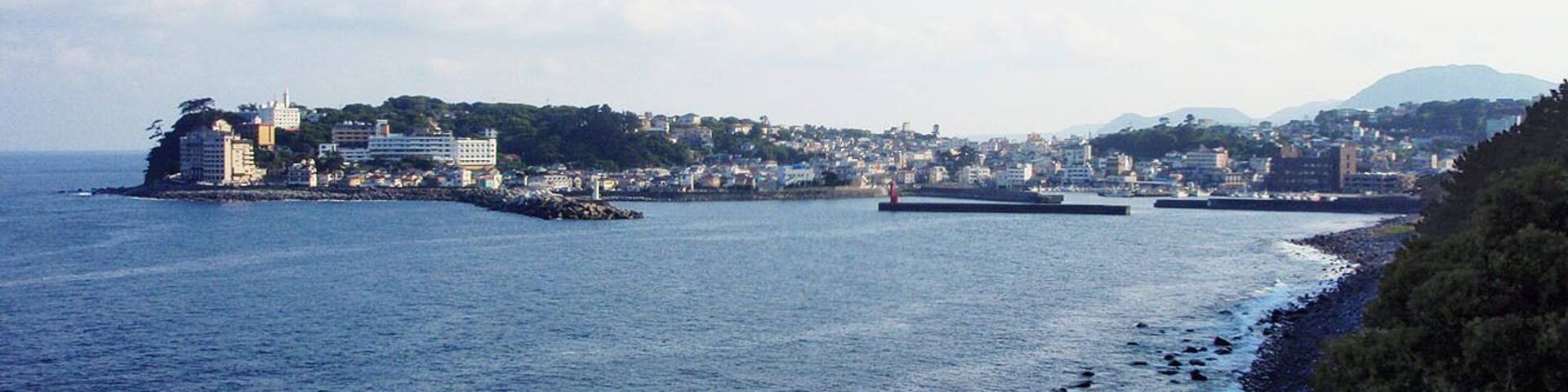 Inatori port & Inatori hot spring resort is located in Higashiizu town, Shizuoka prefecture, Japan.