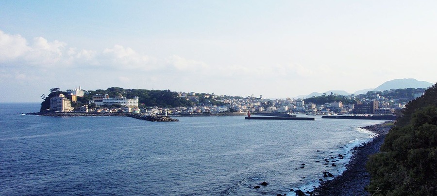 Inatori port & Inatori hot spring resort is located in Higashiizu town, Shizuoka prefecture, Japan.