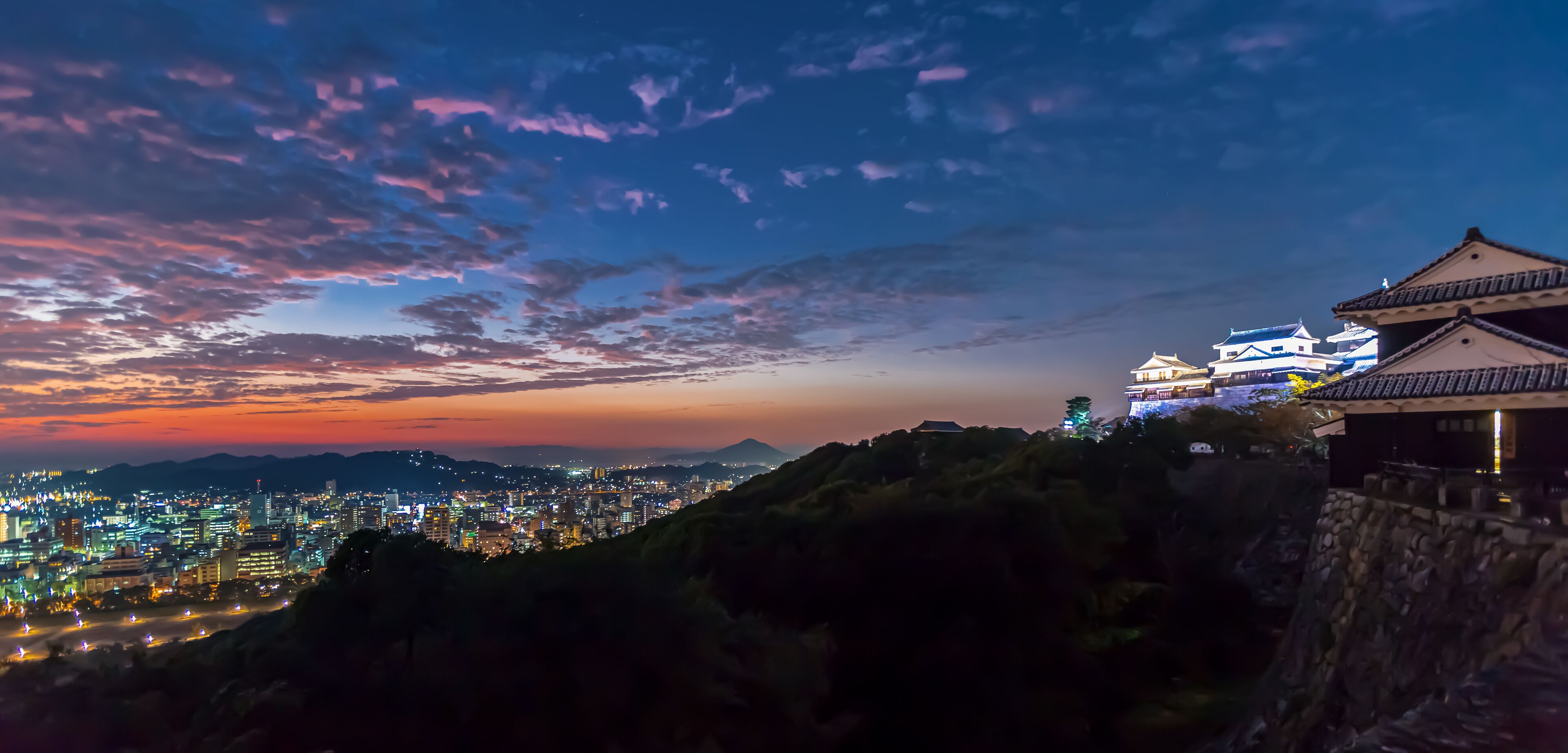 Ancient Matsuyama Castle in Matsuyama, Ehime, Japan