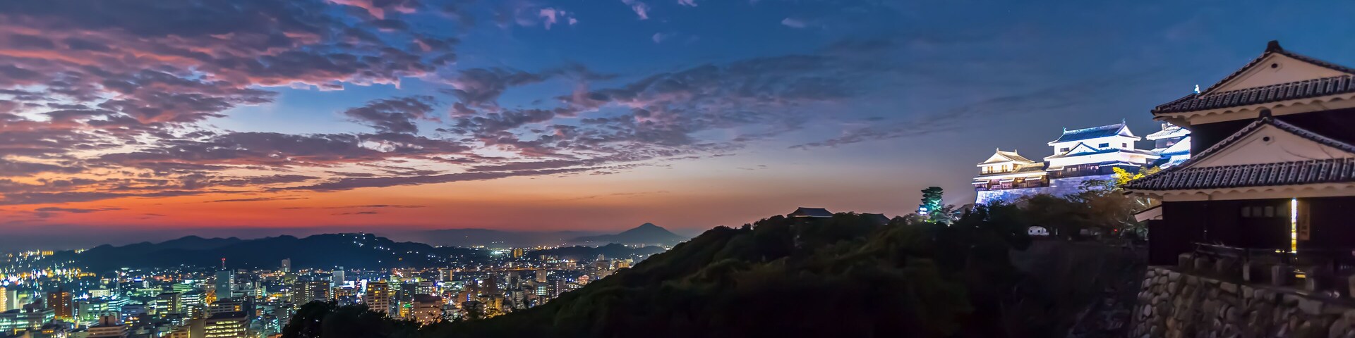 Ancient Matsuyama Castle in Matsuyama, Ehime, Japan