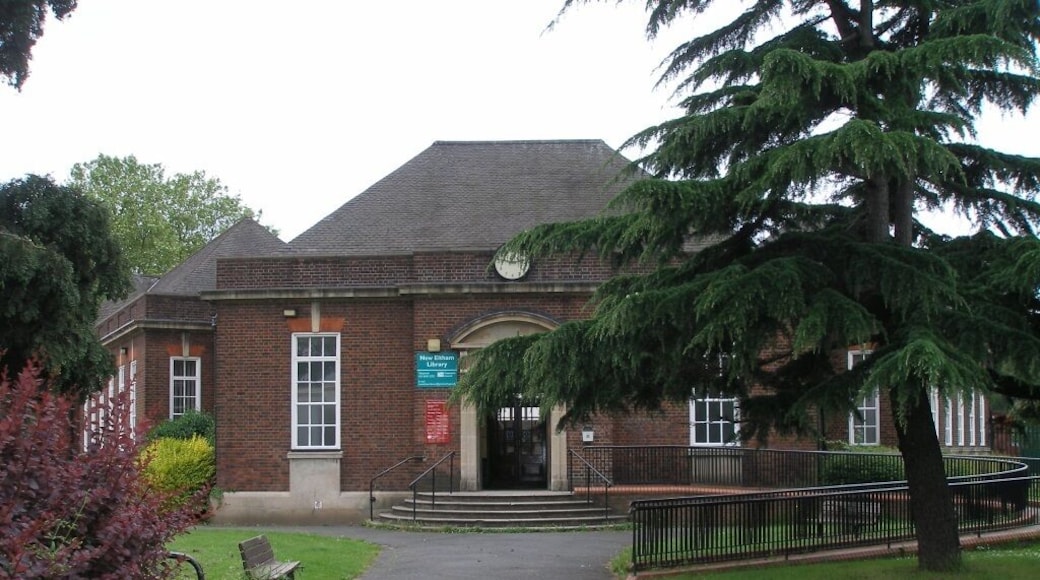 Borrowed my sister's camera to capture this library - the most interesting of the 3 we passed while visiting friends in SE London.