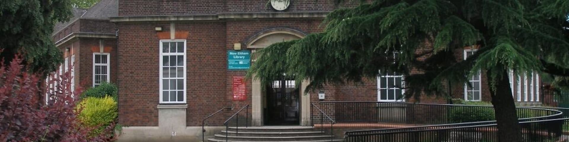 Borrowed my sister's camera to capture this library - the most interesting of the 3 we passed while visiting friends in SE London.