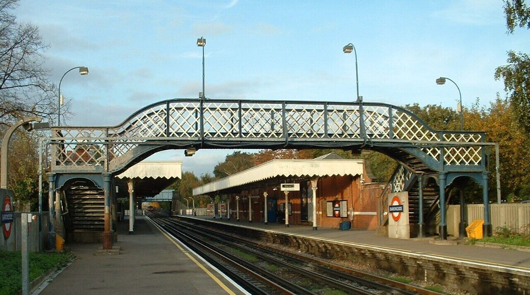 Barkingside tube station looking north ('eastbound').