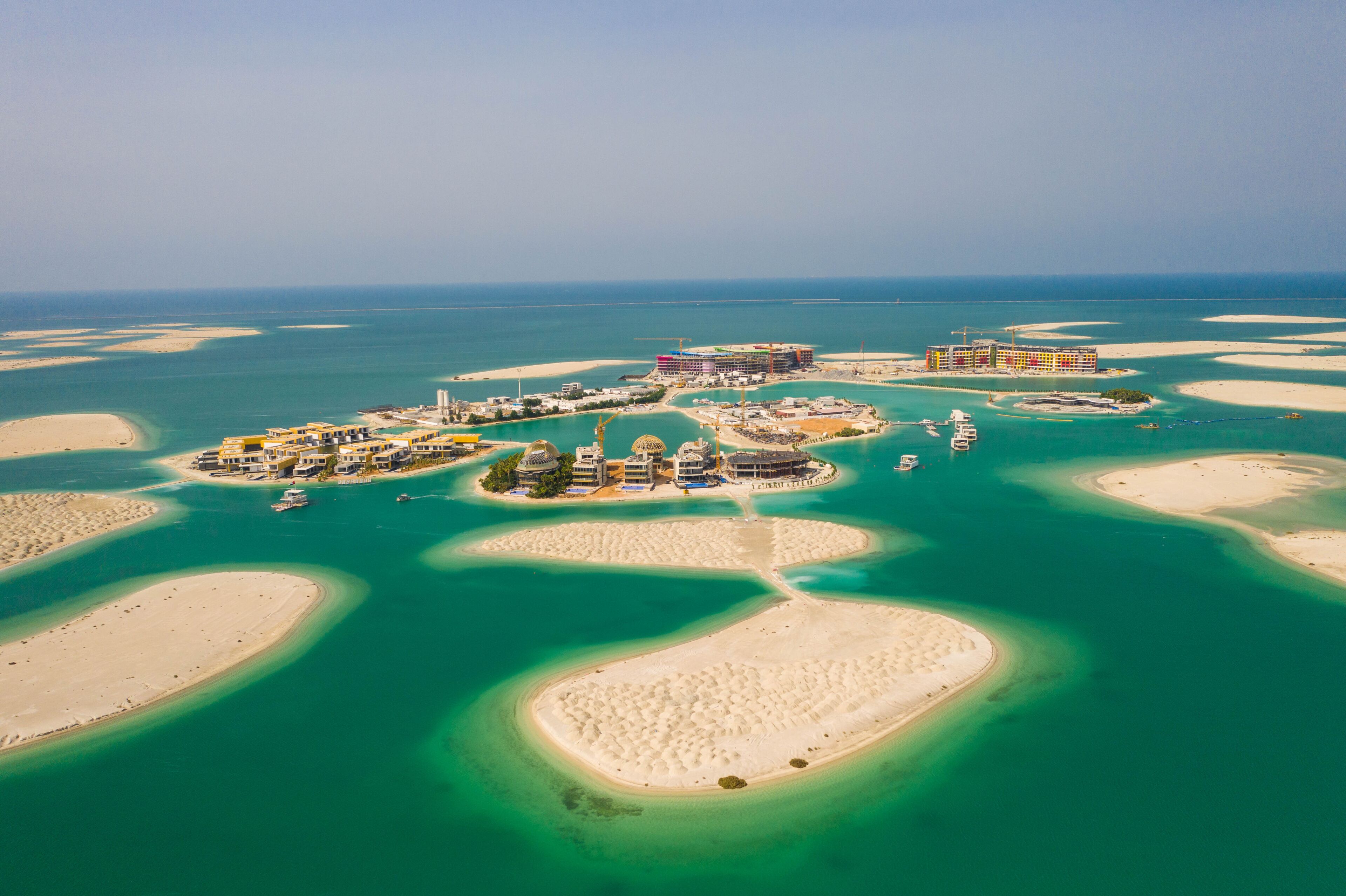4k photo, The World, Island, Jumeirah, Dubai, United Arab Emirates, Middle East, Aerial view, Drone