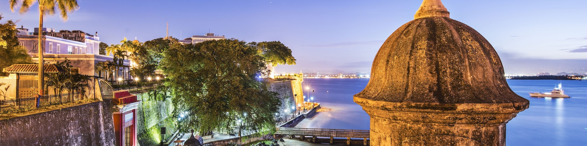 San Juan, Puerto Rico coast at Paseo de la Princesa