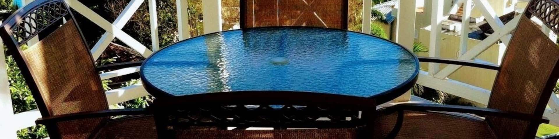 This is the stunning view from my Columbus Heights Condominiums in Ocho Rios. Spectacular views both daytime and nighttime.