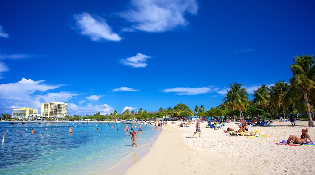Ocho Rios featuring a beach, tropical scenes and swimming