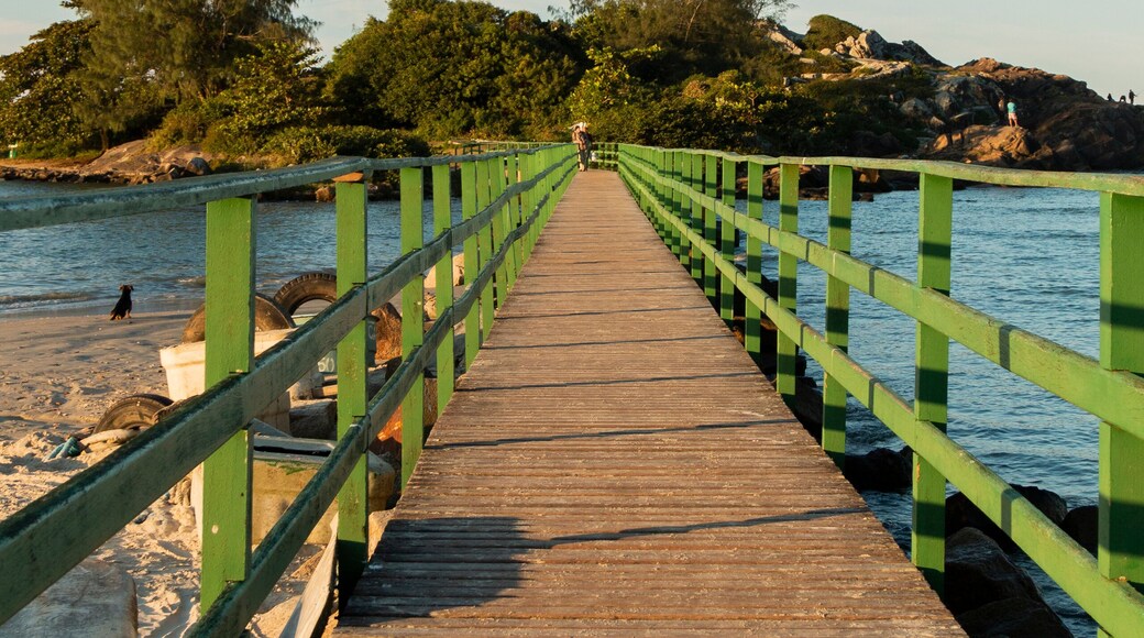 Florianópolis, Santa Catarina, Brazil: June 4, 2016: Armação do Pântano Sul and Traiche destination Campeche Island