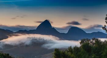 Mountains in Petropolis, Rio de Janeiro, Brazil, above the clouds