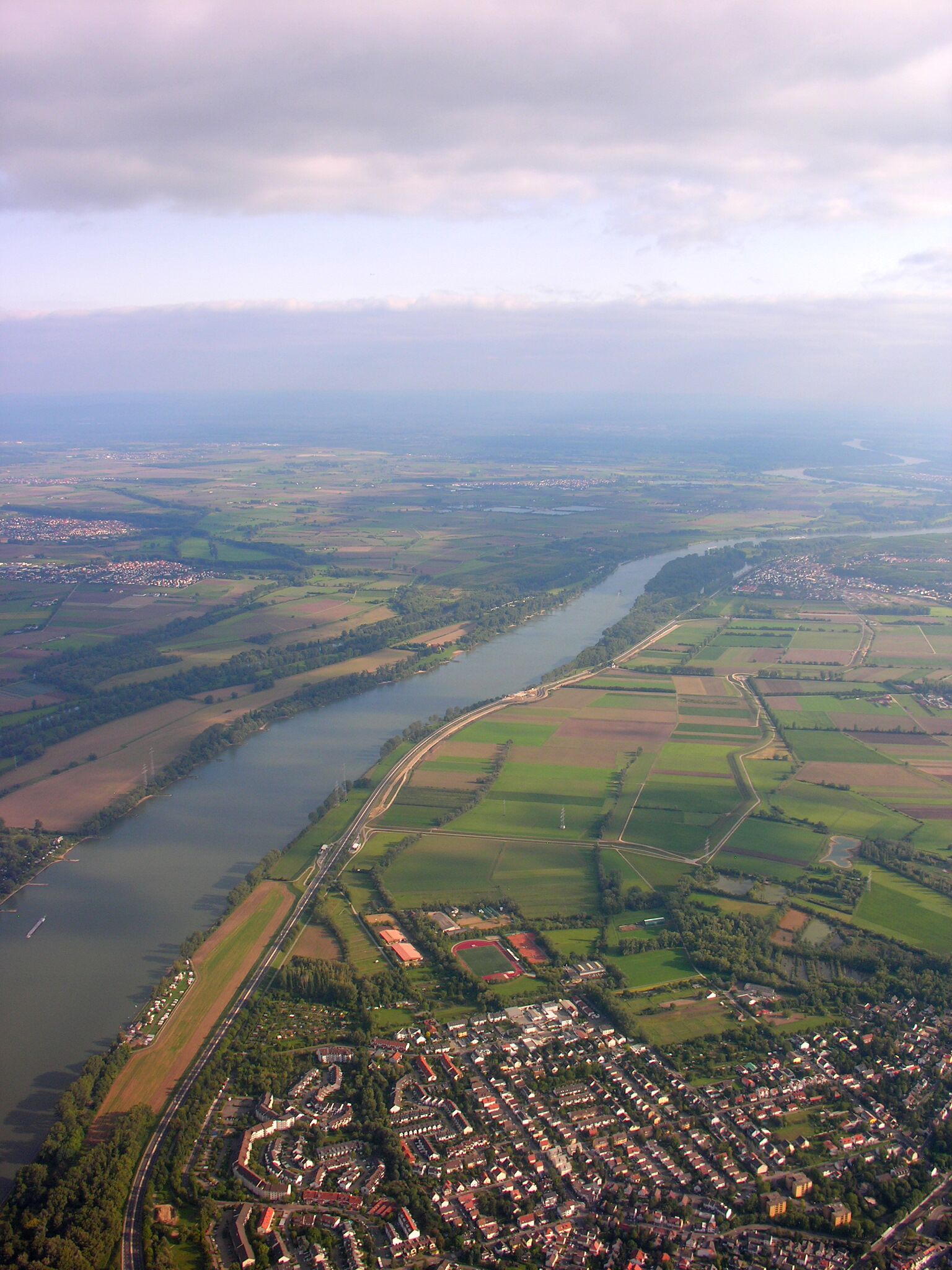 Aerial View of Mainz-Laubenheim