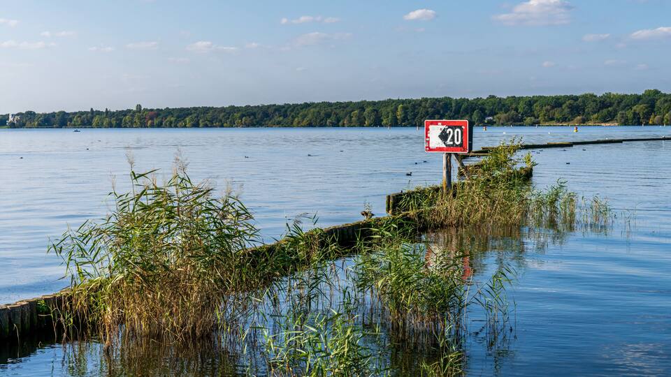 The Mueggelsee in Berlin-Rahnsdorf, Germany