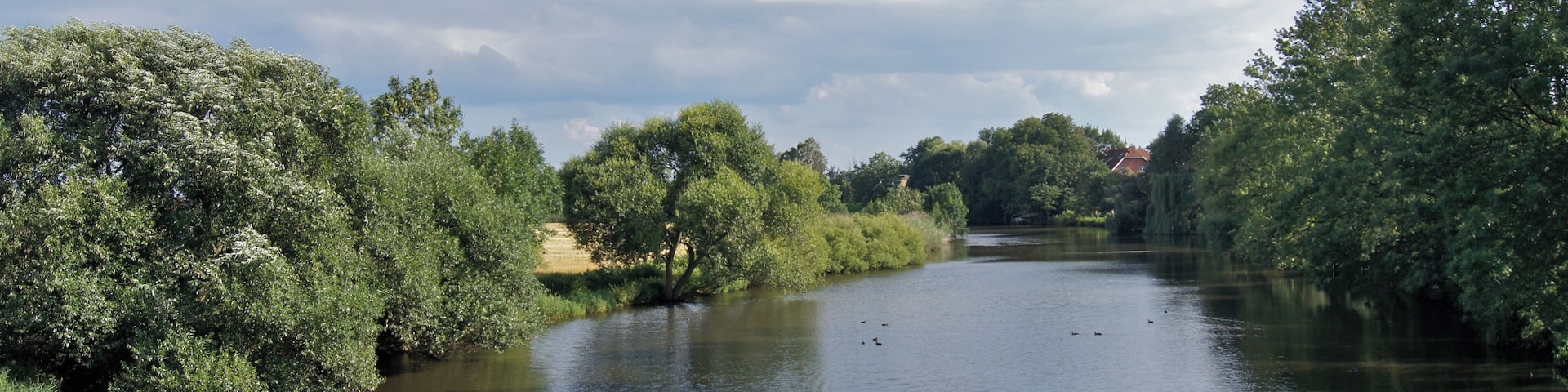 Hamburg (Reitbrook), Germany: Bridge over the Dove Elbe