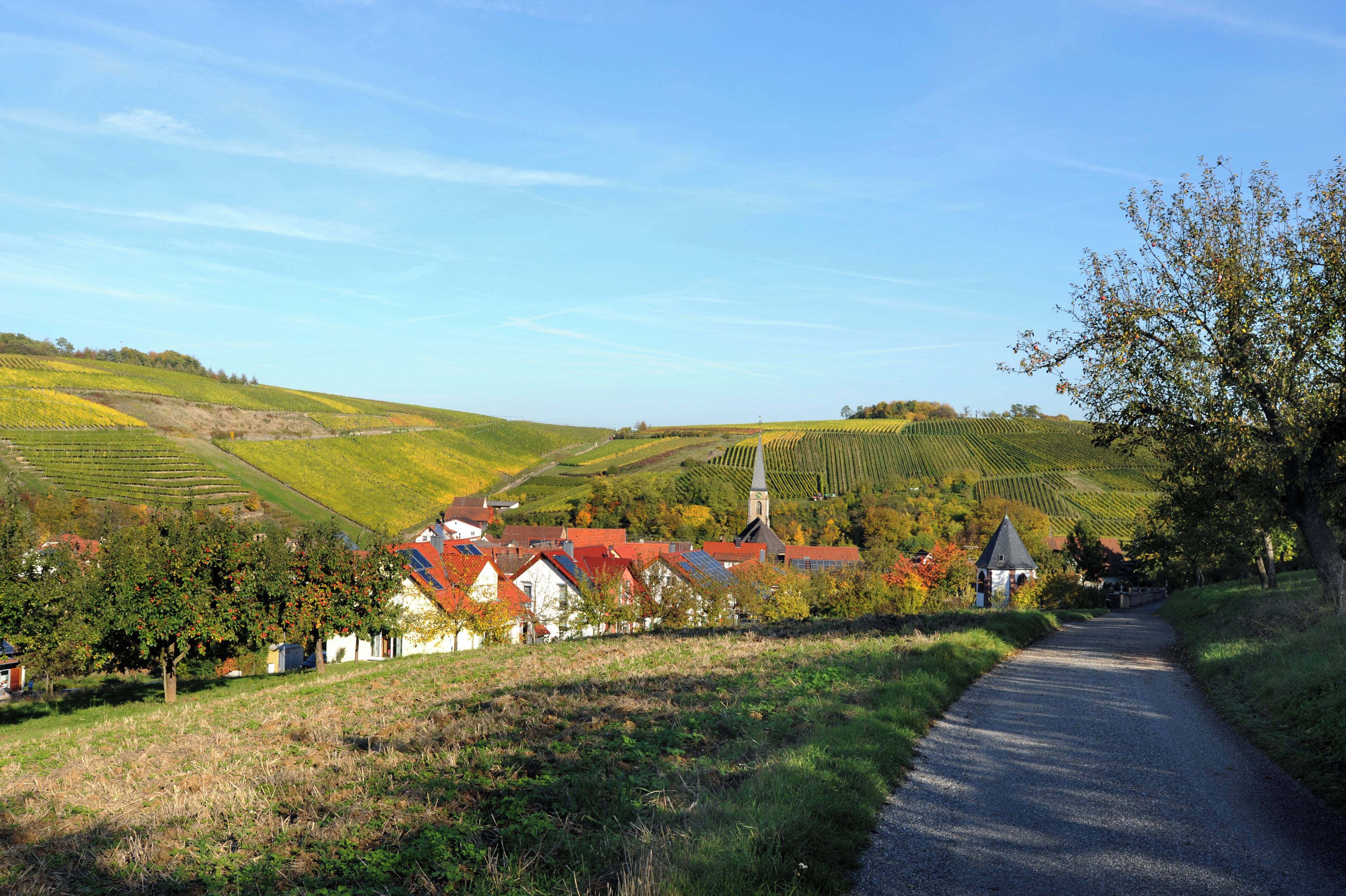 The beautiful wine village Beckstein.