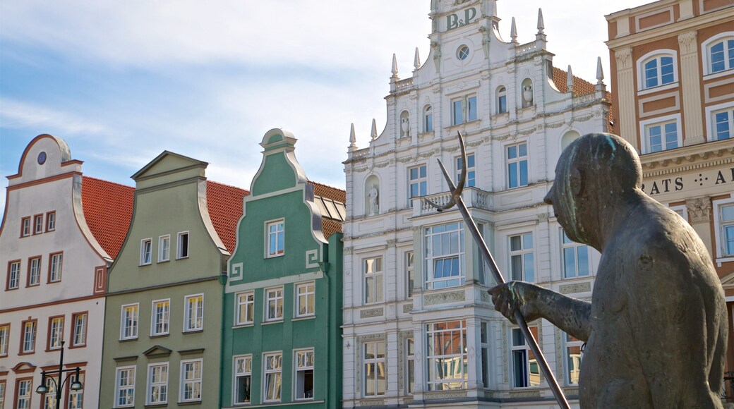 Stadtmitte which includes heritage elements and a statue or sculpture